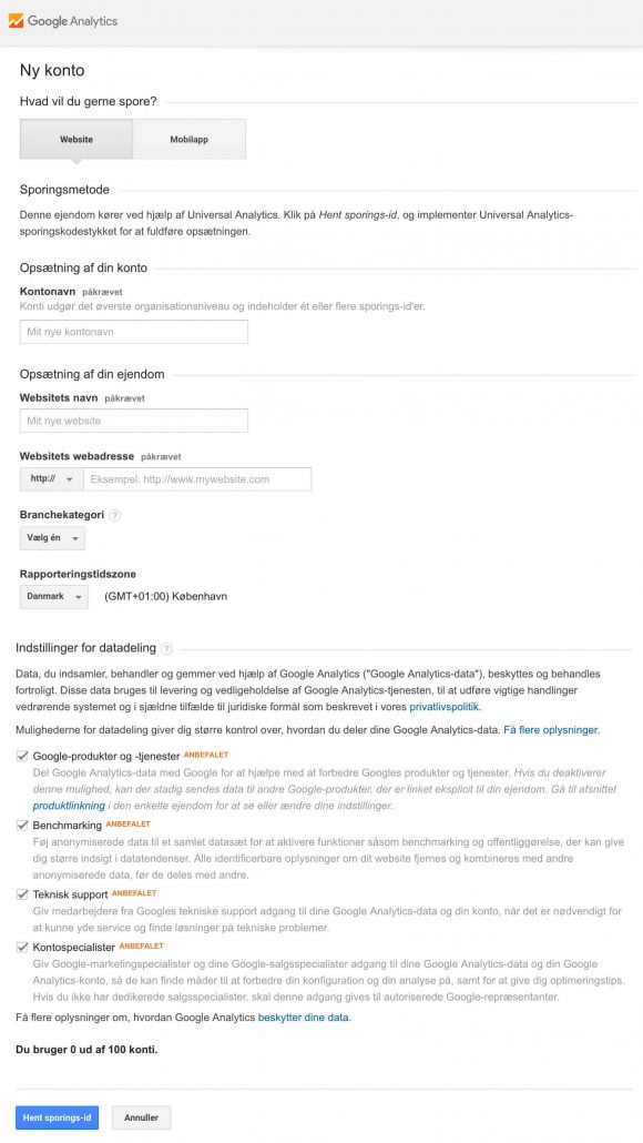 Google Analytics Informationer